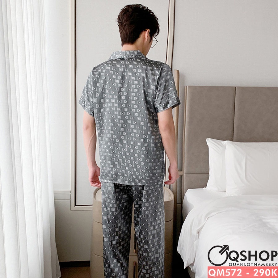 Bộ đồ pijama nam quần dài, tay ngắn QSHOP QM572
