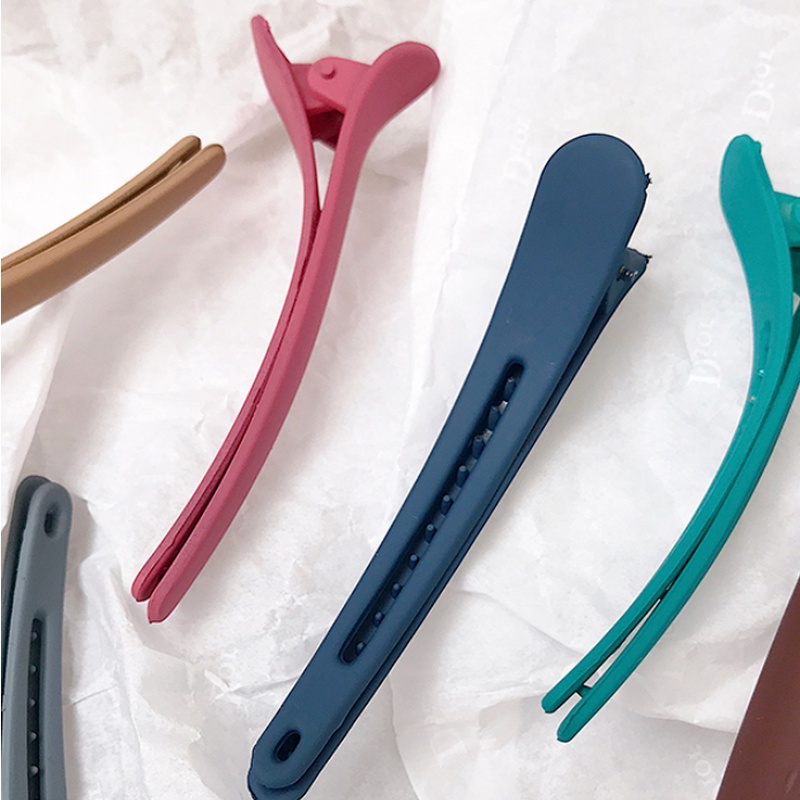 Kẹp mỏ vịt dáng thẳng acrylic màu kẹo ngọt