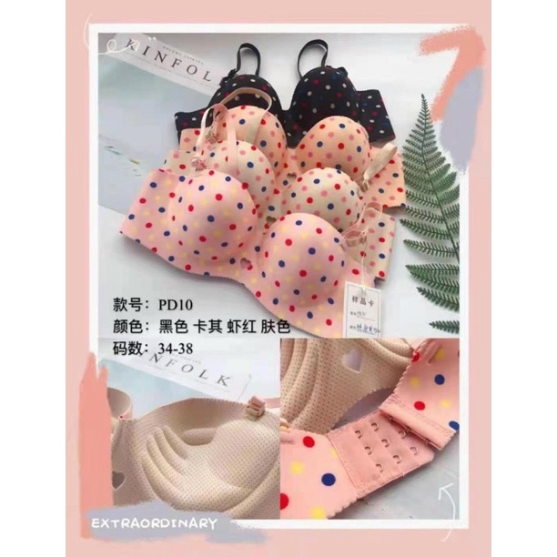áo cúp ngang chấm bi