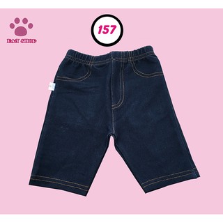 Quần lửng jeans xanh đen