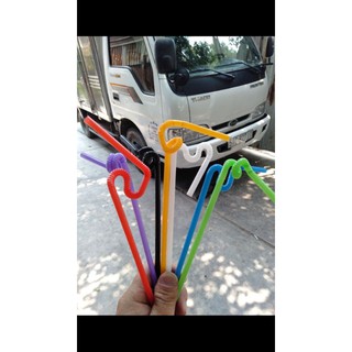 ống hút đen cong phi 6 ống hút nghệ thuật