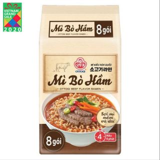 Lốc 8 gói mỳ bò hầm ottogi 120g