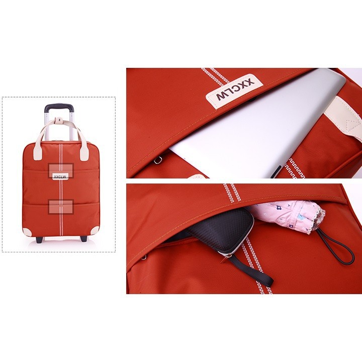 Vali kéo du lịch cao cấp tặng kèm túi du lịch - tt107