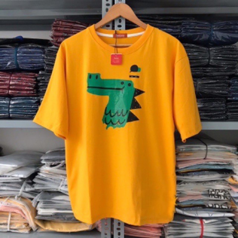 Áo Thun Unisex HÌNH KHỦNG LONG TO G481, Tay Lỡ Form Rộng