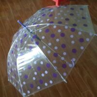 Dù trong suốt có họa tiết