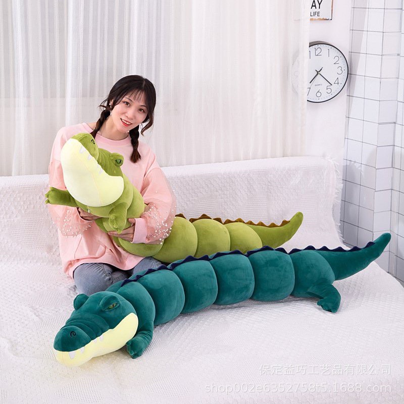 Gấu bông thằn lằn đuôi dài IGUN BEDDING cá sấu đuôi dài từ 80cm-1m8