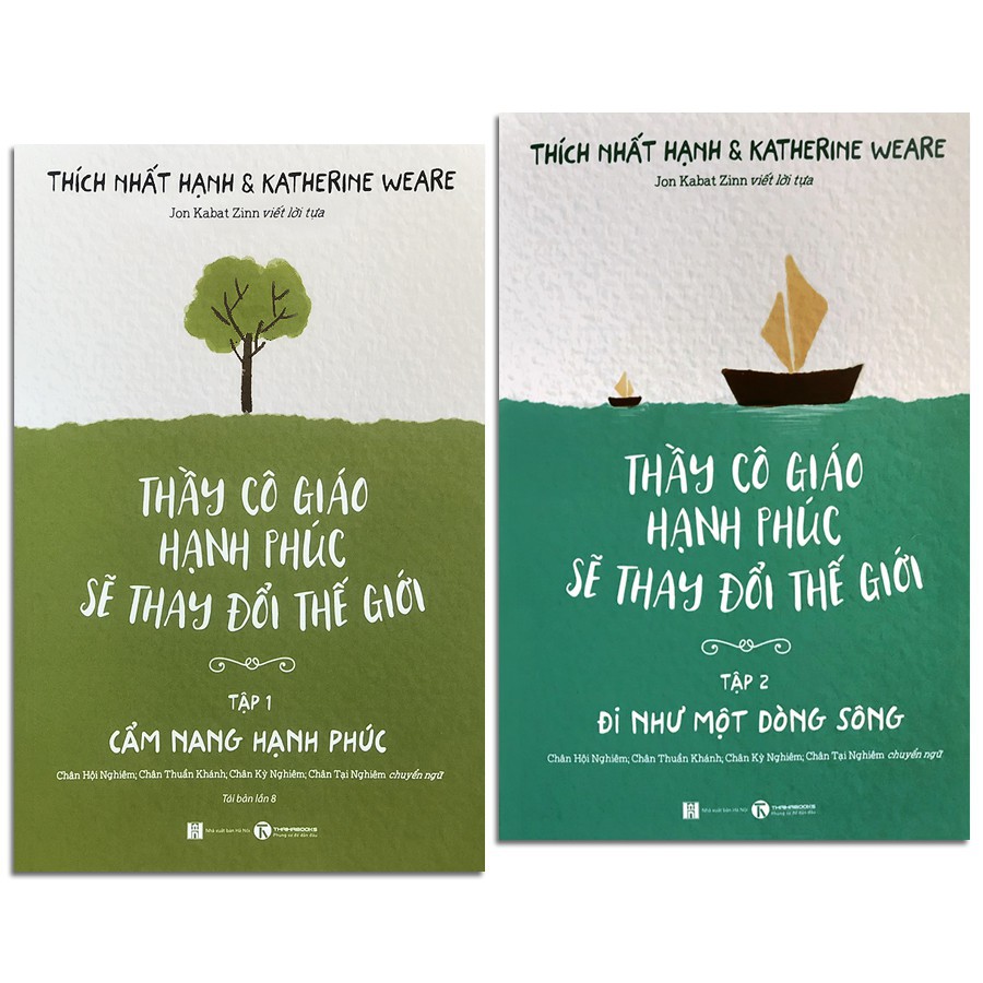 Sách Combo - Thầy cô giáo hạnh phúc sẽ thay đổi thế giới (Cẩm nang hạnh phúc, Đi như một dòng sông)