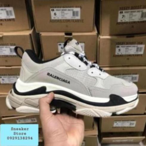 têt 𝐒𝐀𝐋𝐄🌺𝐓Ế𝐓 [Giày Tết] Sneaker giá rẻ  giầy balenciaga xám đen 1:1 ( phờ ri síp ) : 2021 ☯ *. ; ) * ^ . "