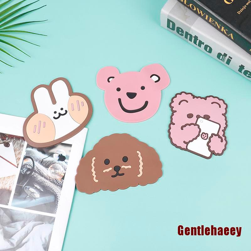 Tấm Lót Bàn Ăn Cách Nhiệt Chống Trượt &amp; Nước In Hình Dễ Thương