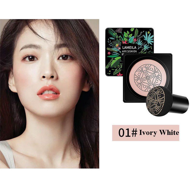 🌈🍊🍓 Phấn Nước Lameila Air Cushion Hoa Xanh Kèm Bông Nấm No.3039 Kiềm Dầu, Che Khuyết Điểm, Giúp Gương Mặt Đẹp Tự Nhiên