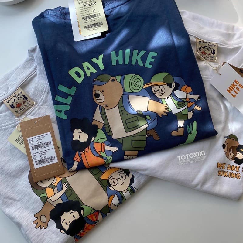 Áo thun Our fire time x Hike Life x WHO.A.U sale 70%