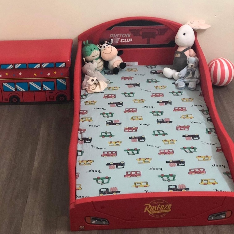 Ga Giường,Ga Đệm CHŨN NEST Cho Bé 100% Cotton Mềm Mịn,Thấm Hút Tốt,Thông Thoáng Dành Cho Đệm Size 130*70*10cm