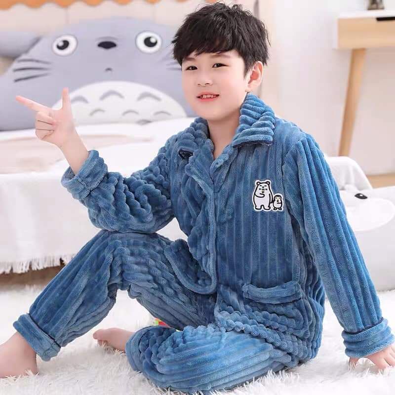 BỘ PIZAMA LÔNG NHUNG sz đại hàng QC