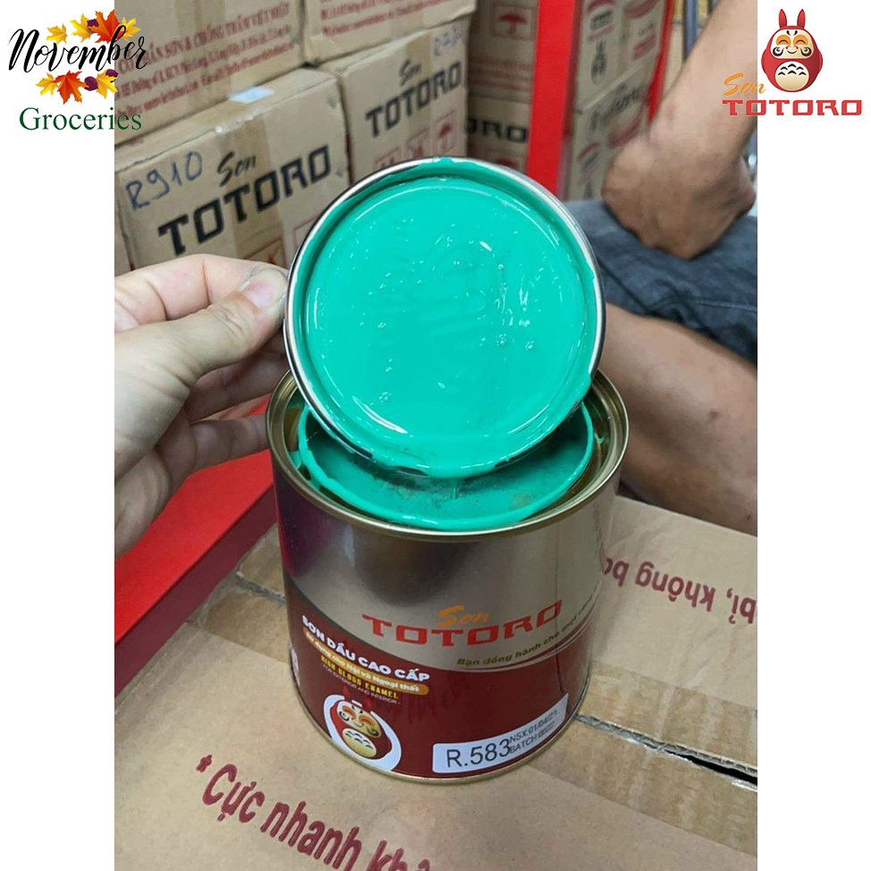 SƠN ALKYD TOTORO VIỆT NHẬT Sơn Dầu Cao Cấp Cho Mọi Công Trình Hộp 800G – Tông Màu Lợt
