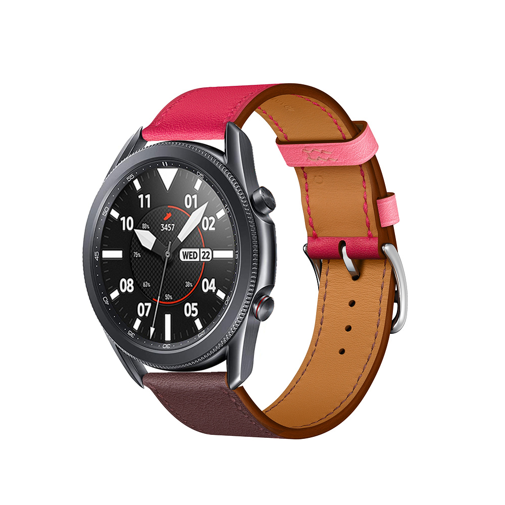 Dây da đeo đồng hồ dành cho Samsung Galaxy Watch 3 41mm 45mm