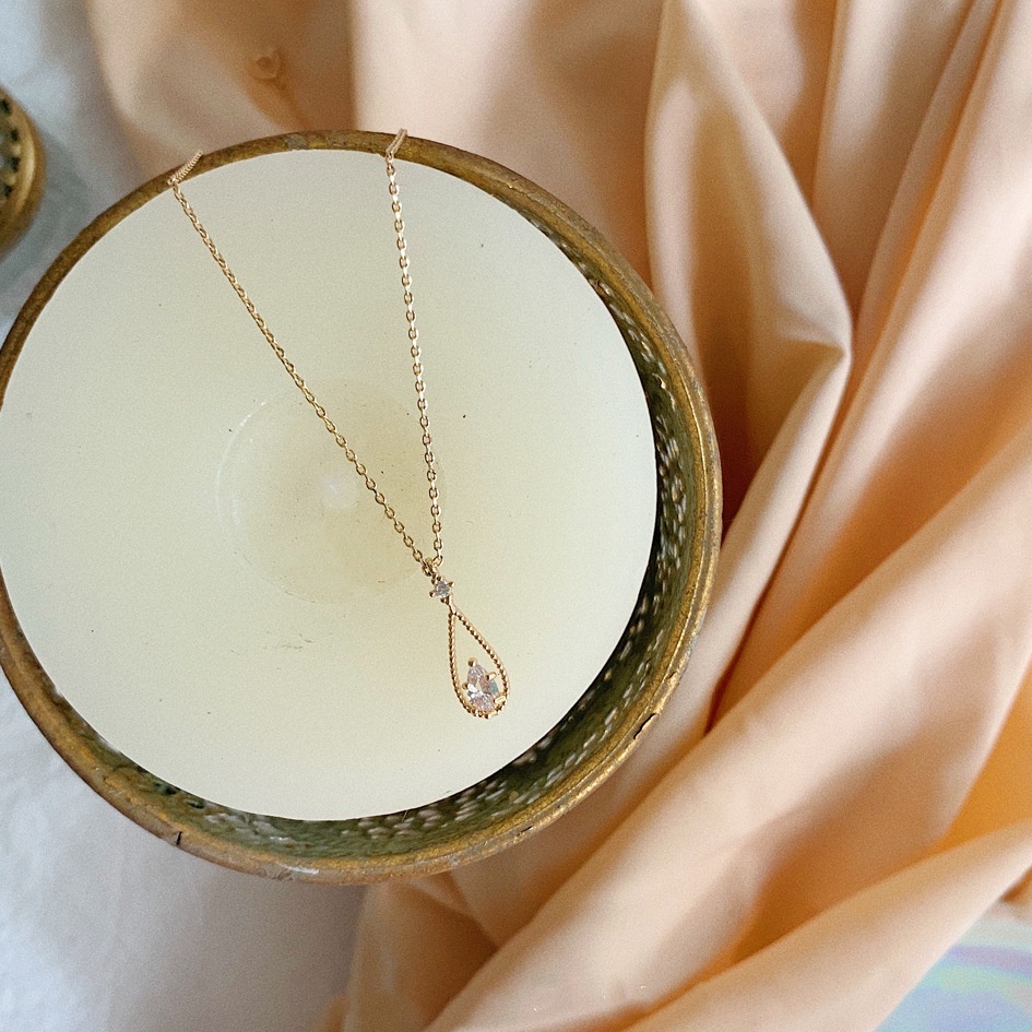 Dây Chuyền Nữ Thiết Kế Đơn Giản Tinh Tế Hình Giọt Nước Nhỏ - DB2669 Bảo Ngọc Jewelry
