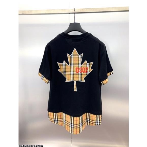 [Siêu Sale] Áo Phông Unisex Dsq Kẻ Vàng Siêu Hot - Áo Thun Cho Nam Nữ Form Rộng Siêu Đẹp