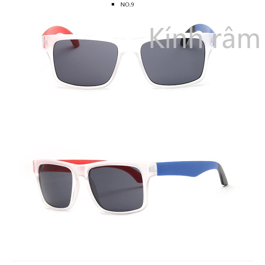 Kính mát tròng vuông phản quang cho nam và nữ