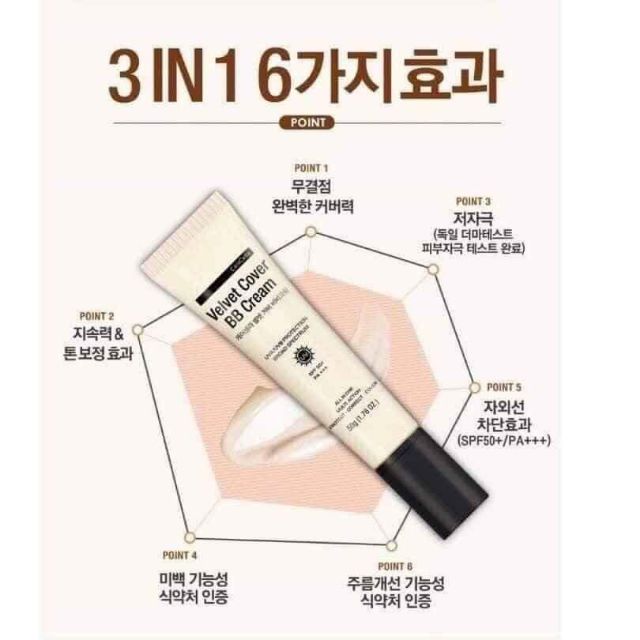 Kem CareCella Vetvet cover BB Cream 50mi, sỉ, CTV ib | BigBuy360 - bigbuy360.vn