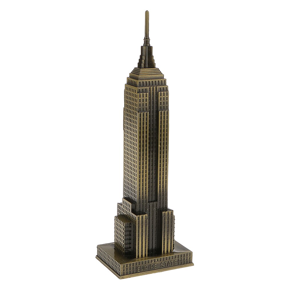 Mô hình Tòa Nhà Empire State Building nước Mỹ bằng kim loại Cao 18/22cm