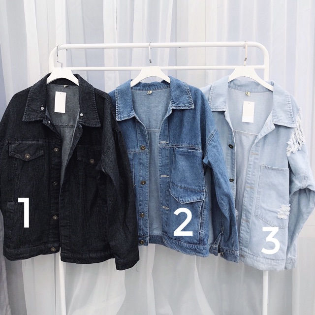 Áo khoác denim( lưu ý số)
