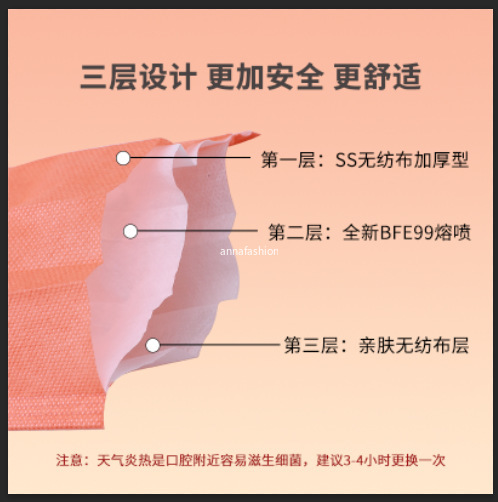 Set 10 / 50 Khẩu Trang 3 Lần Thoáng Khí 000 Cho Người Lớn