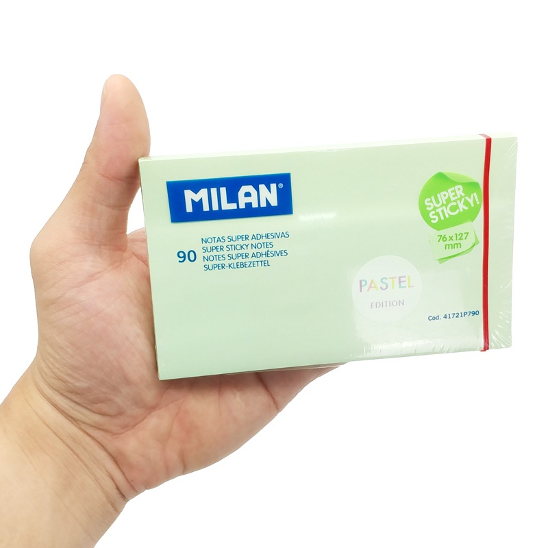 Giấy Note Milan Pastel 90 Tờ 41721P790 - Màu Xanh Lá