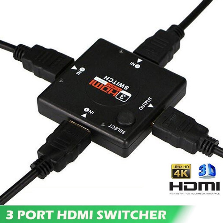 Chia Tín Hiệu HDMI 1080p 3 In 1 Out Switch HDMI