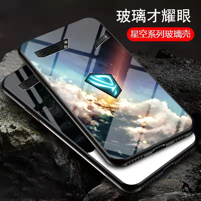 Ốp Điện Thoại Kính Họa Tiết Bầu Trời Đầy Sao Thời Trang Cho Asus ROG Phone 5s 5 3 ZS673KS zenFone Max Pro M1 M2
