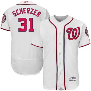 Áo bóng chày in chữ Washington Nationals 31 Max Scherzer cho nam
