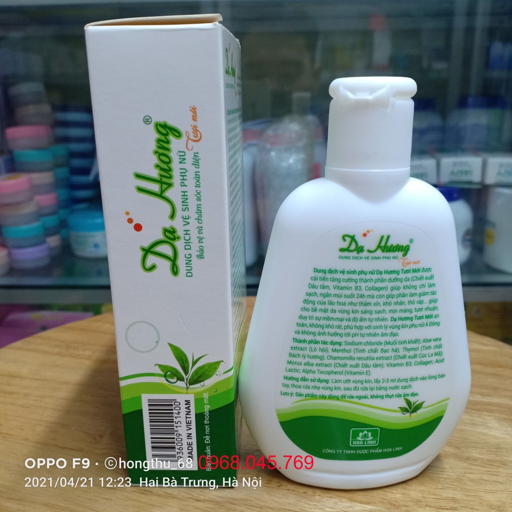 Dung dịch vệ sinh phụ nữ Dạ Hương – chu toàn vùng kỳ quan phái đẹp chai 100ml