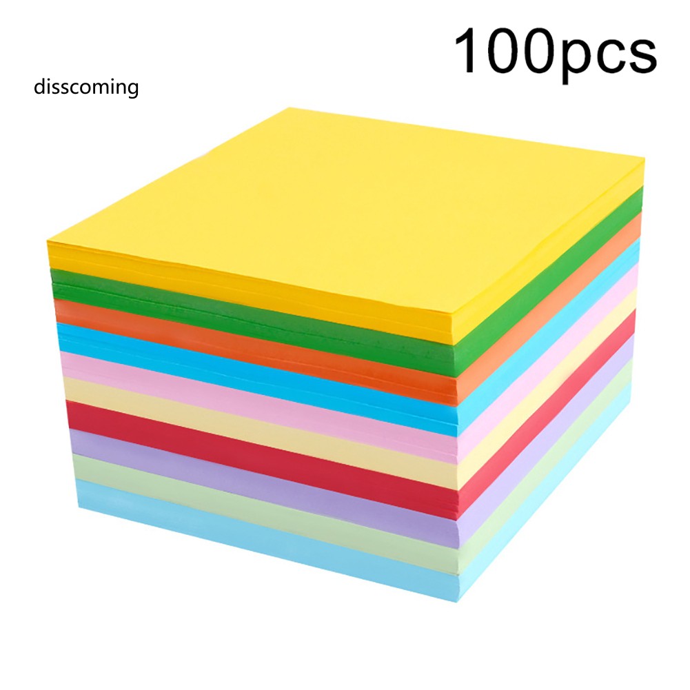 Set 100 tờ giấy gấp origami hai mặt thủ công tiện lợi