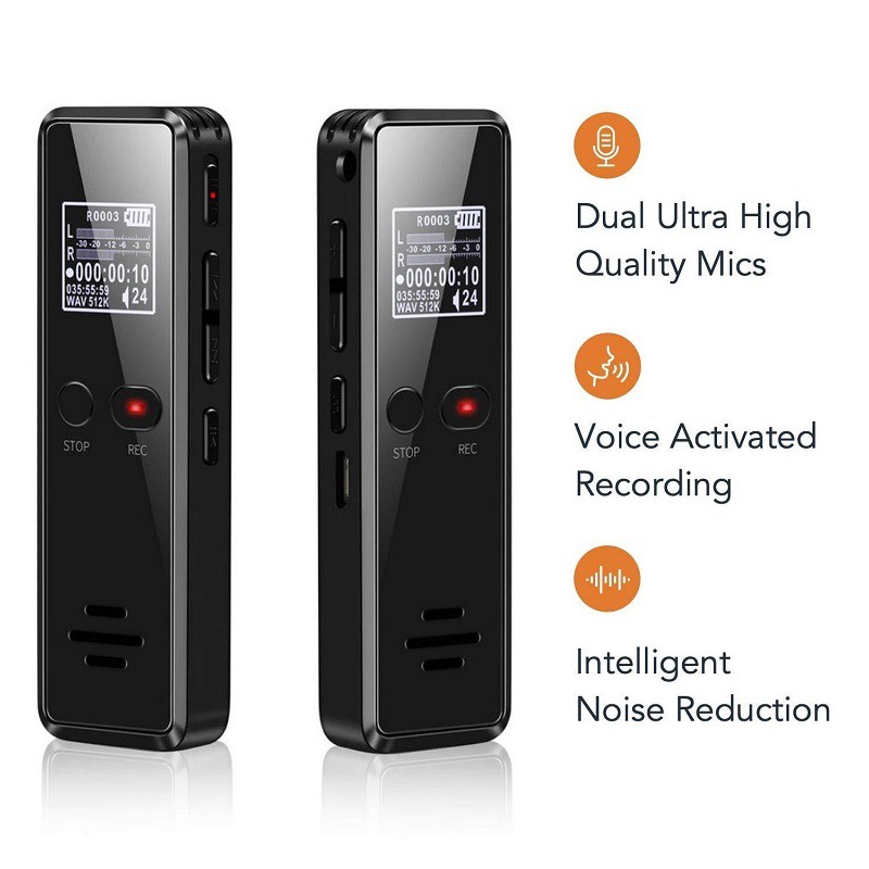 Máy Ghi Âm Chuyên dụng Siêu Mini DVR 818 Dung lượng 8Gb Pin trên 35H