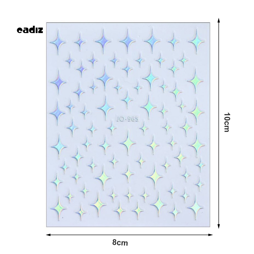 Miếng Dán Trang Trí Móng Tay Chống Rơi Hình Trái Tim Màu Aurora