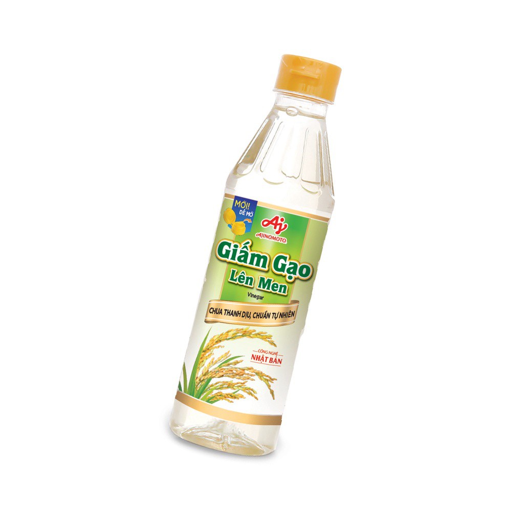 Combo 4 chai Giấm gạo lên men Ajinomoto (400ml/chai)