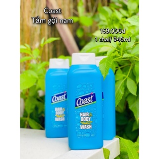 Sữa Tắm Gội Cho Nam Coast  946ml