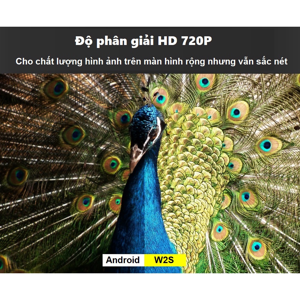 Máy chiếu W2S hệ điều hành Android hỗ trợ kết nối với loa không dây Projector W2S