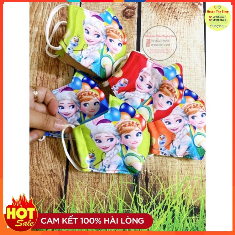 Khẩu trang elsa đáng yêu cho bé gái