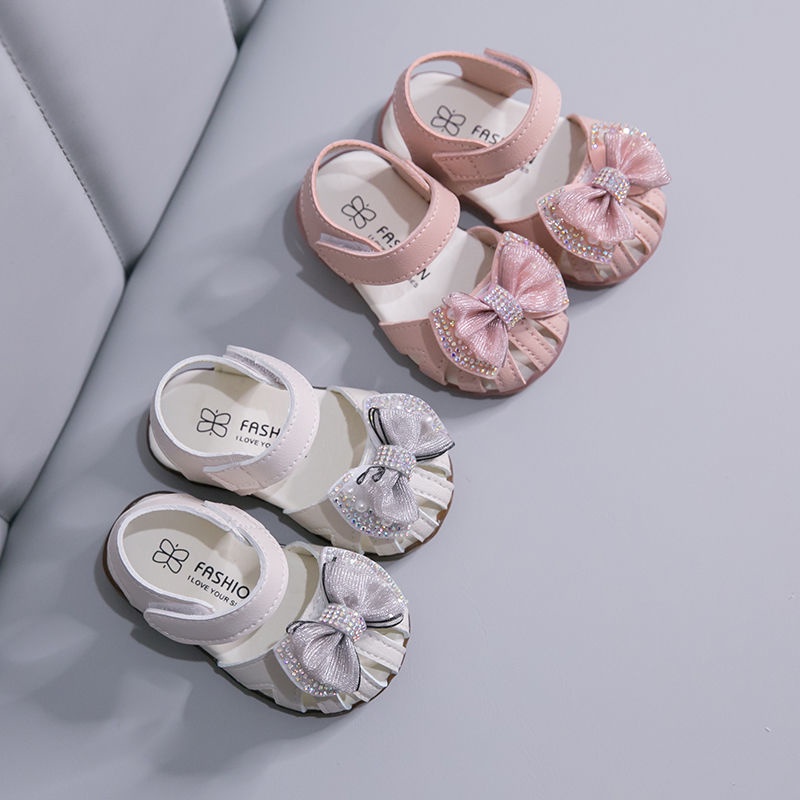 Giày Sandal Đế Mềm Chống Trượt Thời Trang Mùa Hè Dành Cho Bé Gái 0-3 Tuổi