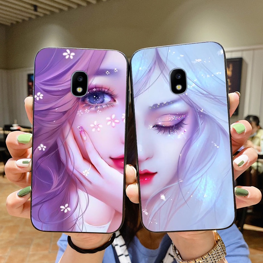 Ốp lưng điện thoại Samsung j5 pro / j7 pro in hình phong cách nữ sang chảnh