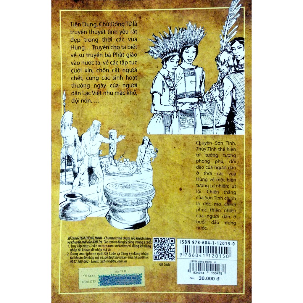 Sách - Lịch Sử Việt Nam Bằng Tranh 04 - Huyền Sử Đời Hùng: Tiên Dung – Chử Đồng Tử, Sơn Tinh - Thủy Tinh