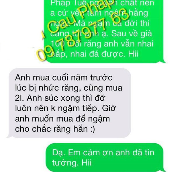 NƯỚC SÚC MIỆNG HẠT CAU NGÂM PHÁP TUỆ - CHẮC RĂNG, SẠCH MIỆNG