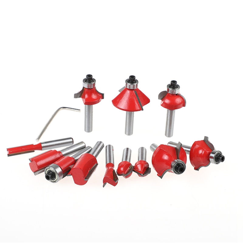 Bộ 12 Mũi Phay Router Chuôi 1 / 4 &quot;Cắt Gỗ Chuyên Dụng