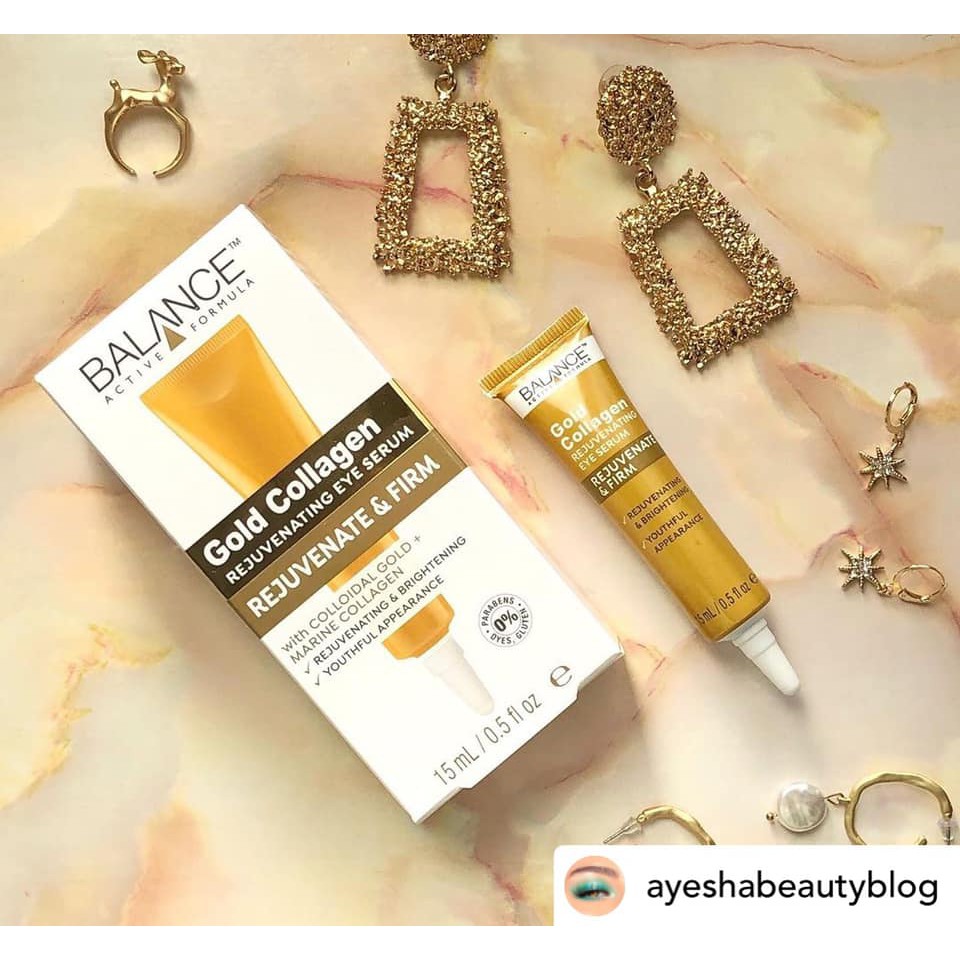 Serum Dưỡng Da Mắt Balance Active Formula Gold Collagen Rejuvenating Tái Tạo Và 15ml | BigBuy360 - bigbuy360.vn