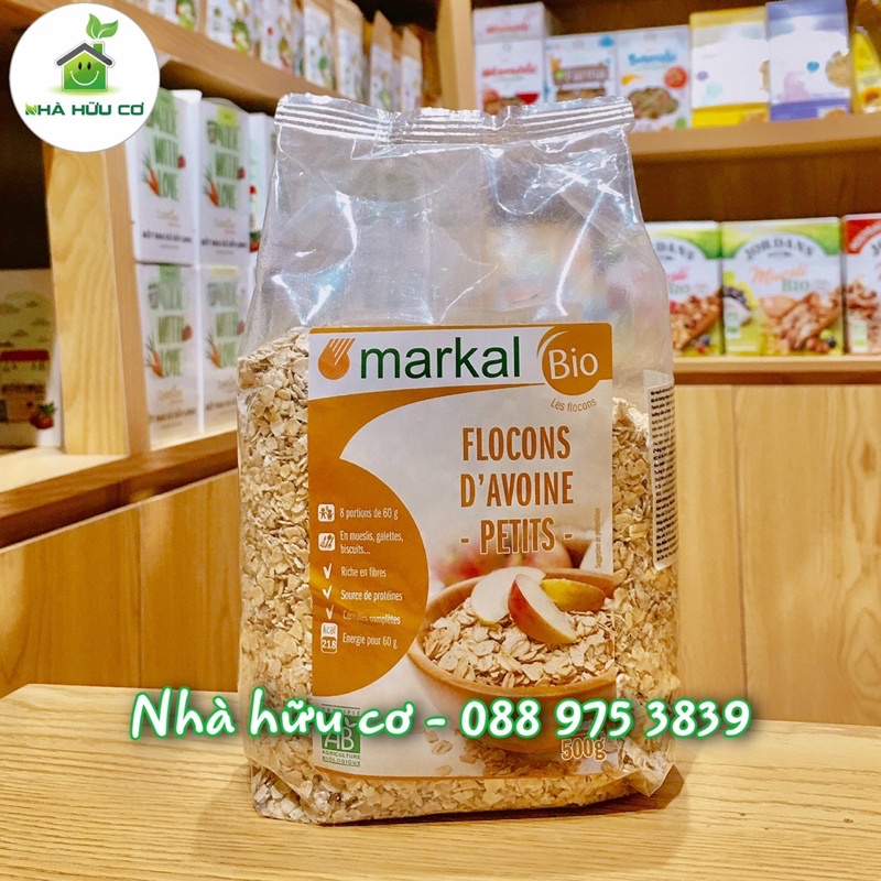 Yến mạch cán mỏng hữu cơ Markal 100g/500g - Date: 9/6/2023 - Nhà Hữu Cơ