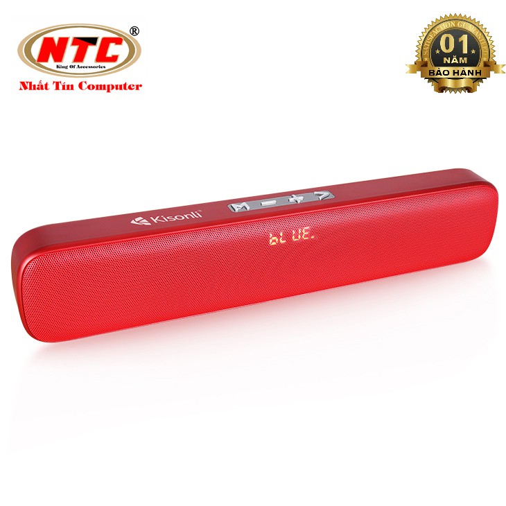 [Mã ELHACE giảm 4% đơn 300K] Loa bluetooth dạng thanh Kisonli S4 âm thanh cực hay - tích hợp màn hình LCD (nhiều màu)