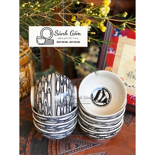 SET 10 BÁT CƠM BÁT TRÀNG - VẼ TAY