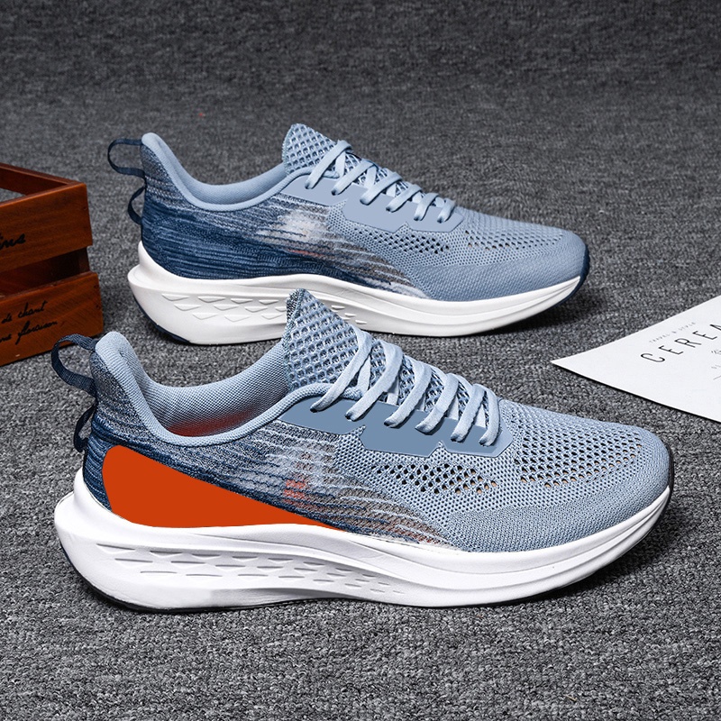 Giày Thể Thao Nam MENDO - Sneaker Màu Đen - Xám, Giày Thể Thao Hoạt Động Ngoài Trời, Thoáng Khí - G5416