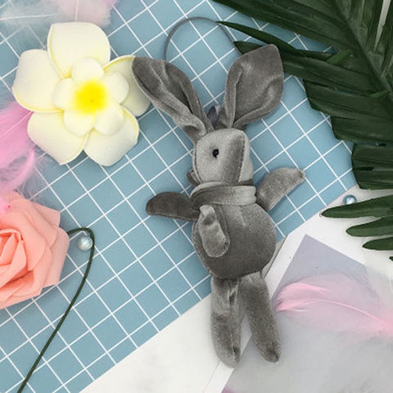 Thỏ Nhồi Bông Đồ Chơi 20CM Có Móc Treo