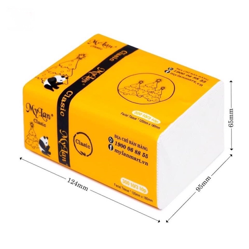 Giấy ăn gấu trúc Mylan sét 10 gói